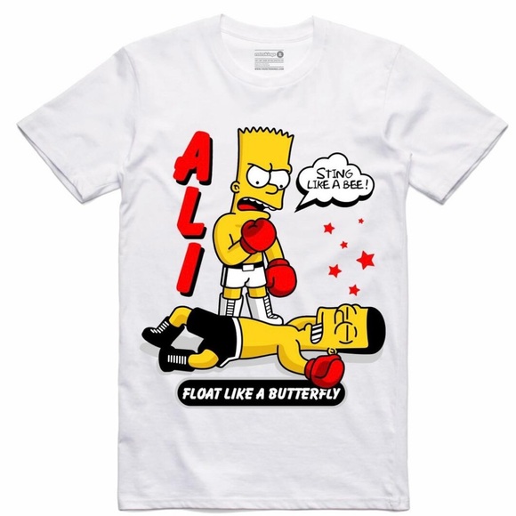 Retro King Other - Men’s Retro Kings White Bart/Ali  Graphic  T-Shirt